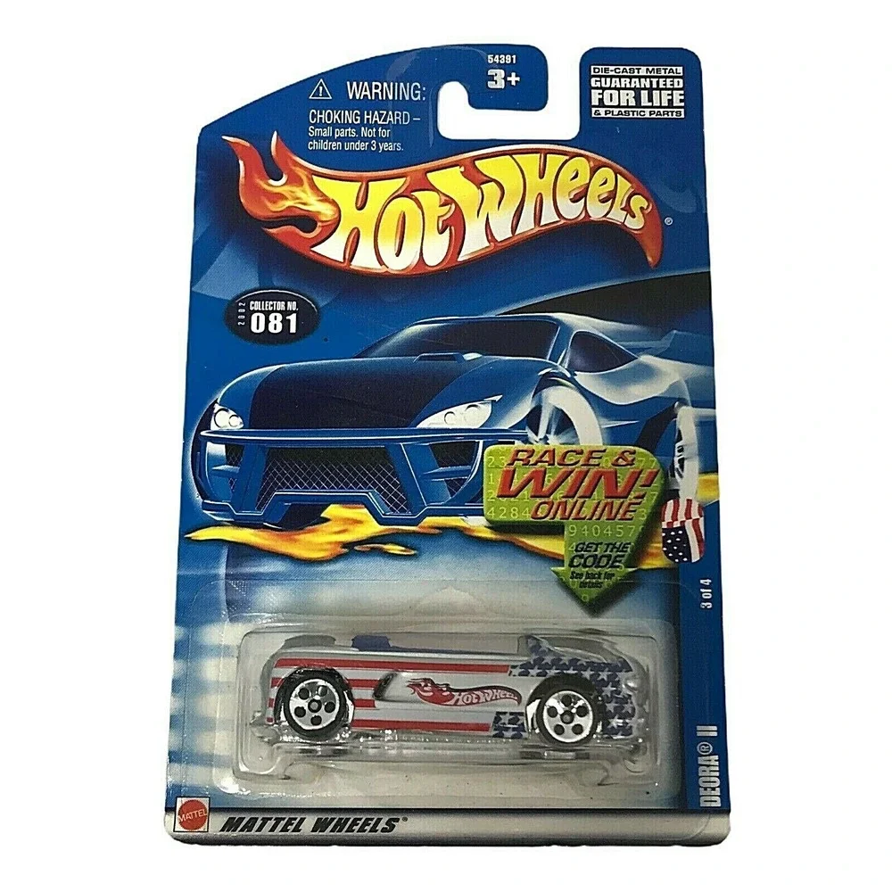 New 2001 Mattel Hot Wheels Deora II Die Cast‎ Patriotic Truck w/ Surf Boards #81